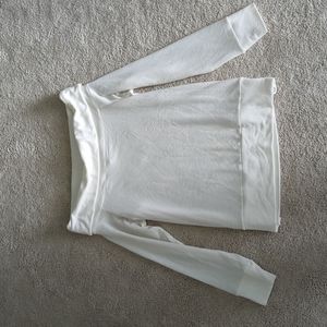 Convertible white sweater